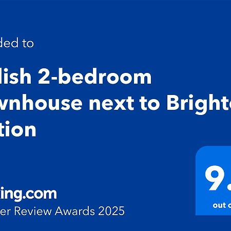Stylish 2-Bedroom Townhouse Next To Brighton Station Экстерьер фото